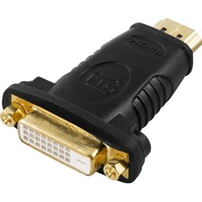 DELTACO HDMI (M) to DVI-D (F) Adapter | HDMI - DVI-D | Max 1920x1080 60Hz | Black